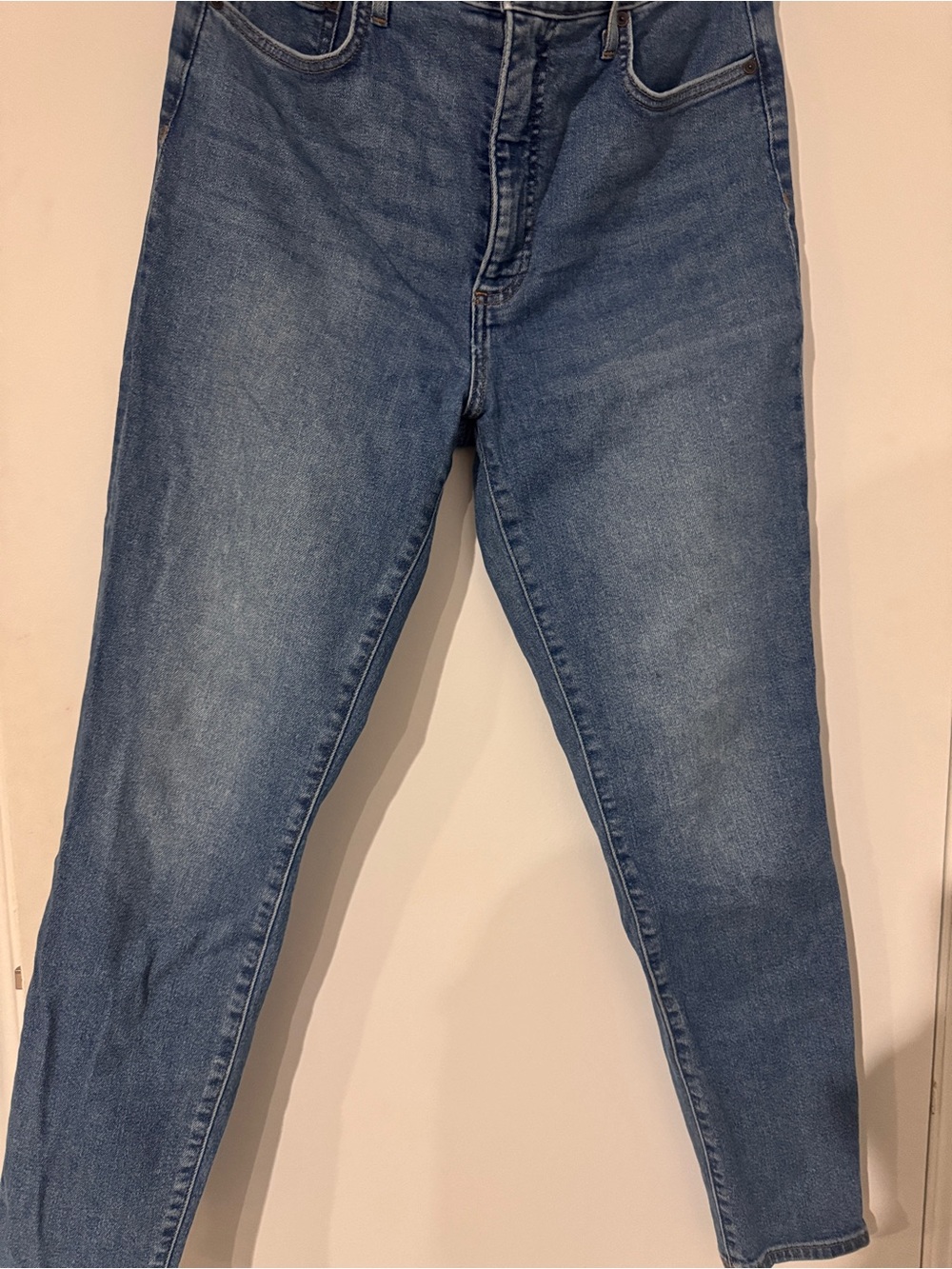 Denim Forum Women's Skinny Jeans - Light-Medium Blue
